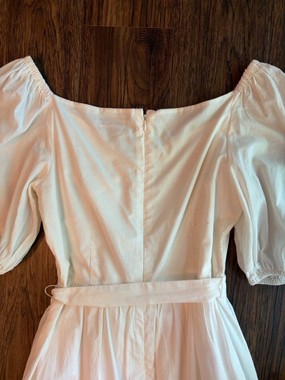 Calvin Klein cotton dress 6 cream cottage core - Picture 5 of 10